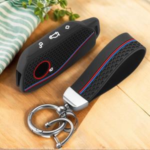 BMW 호환 IX IM I5 M60 X5 X7 X6 7 시리즈 I7 740LI 알칸타라 자동차 리모컨 키 케이스 커버 쉘 액세서리용