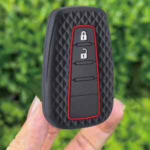 토요타 CHR 캠리 코롤라 RAV4 하이랜더 프리우스 랜드크루저 프라도 실리콘 리모컨 자동차 키 케이스 커버