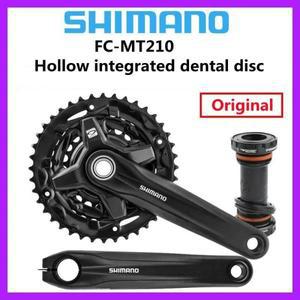 Shimano 호환 Alivio FC-MT210 44-32-22T 3x9 속도 하단 브래킷 자전거 크랭크 셋 체인 휠 가드 포함
