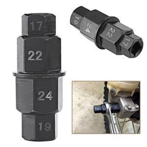 블랙 오토바이 프론트 휠액슬 육각 스핀들 드라이버 제거 도구17mm1 개