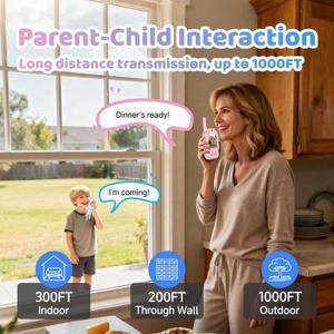 어린이용 비디오 무전기 2개 세트 충전식 화면 디스플레이 장난감 남아 실내 놀이 캠핑