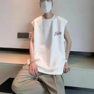 남성 여름 티셔츠 민소매 레포츠 나시 빈지 티 순면 풀오버 admr2