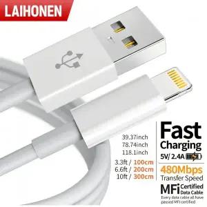 USB연결선 연장선 케이블 IPhone 14 8 7 6S Plus 13 12 Pro XS Max XR SE 고속 충전 데이터 라인 1m 2m 3m