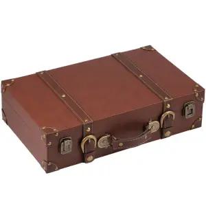 보물상자 빈티지 나무 보물 상자 보관함 잠금 가방 사진 소품 수하물