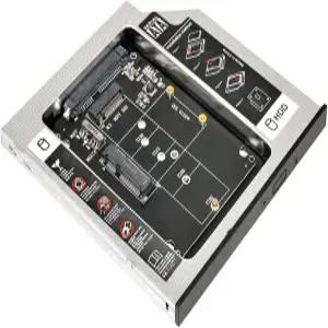 NFHK MSATA NGFF B/M-Key SSD 9.5mm 범용 노트북 CD/DVD-ROM 옵티컬 베이용 슬림라인 SATA 13핀 캐디