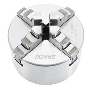 K12-80/100/125/160/200/250 셀프 센터링 척 4 개의 턱 경화 강철, CNC 선반 드릴링 밀링 기계용