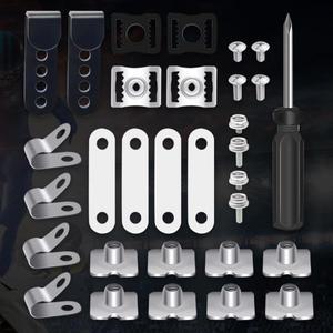 31개/세트 축구 헬멧 수리 키트 나사 개스킷 클립 스크루드라이버 소프트볼 교체 부품