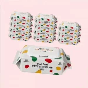 도리도리 패턴플레이 미니 엠보싱 20매 12팩 휴대용물티슈 아기물티슈 4312061