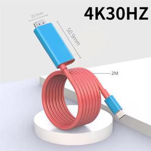 A32T-2M 4K@ 60HZ 스위치 TV HD 프로젝션 라인용 Nintendo용 케이블에 고속 충전 USB-C