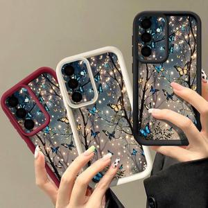 야광 나비 프린트 삼성 갤럭시 S26 S25 S24 S23 S21 울트라 S25 엣지 S24 S25 FE S22 플러스 소프트 커버