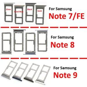 유심트레이 유심 보관 케이스 삼성 Note 8 9 7 FE 전화 새 마이크로 SD 2 SIM 카드 트레이 홀더 슬롯 부품