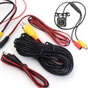 후방카메라배선 6m 후방 카메라 케이블 RCA 연장선 차량용 트럭 RV 백업 모니터 용 6V