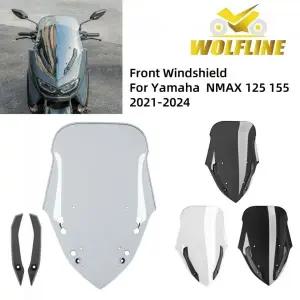 PCX윈드스크린 Yamaha NMAX155 NMAX125 WOLFLINE 앞유리 NMAX 125 155 2021-24 윈드 스크린 바이저 디플렉