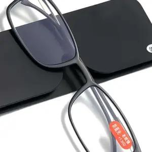 [원사안전] 휴대용 노안 작은 패션 접이식 돋보기 테 슬림 납작한 안경 노안 (본품)