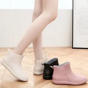 숏 여성 레인부츠 여성장화 방수 발목 장화 부츠 슈즈