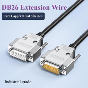 DB26 커넥터 케이블 수-수 암-암 연결 와이어핀 익스텐션 코드 차폐3 열 데이터 라인