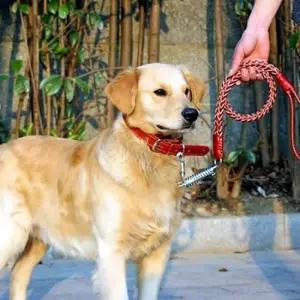 희망 로프목걸이 대형견 L 리드줄 목줄 가죽 애완견 대형견 목줄 산책 리트리버 진돗개