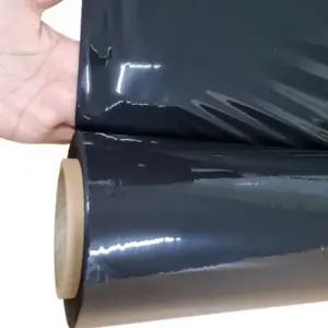 1롤 흑색 검정랩 블랙 공업용 랩 포장용 스트레치 필름 국산 Stretch wrap