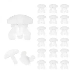 커튼집게 고리 핀 화이트 커튼 트랙 스토퍼 세트 레일 슬라이딩 글라이더 20개 40개