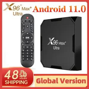 셋톱박스 X96max Plus Ultra 안드로이드 TV Box 11 Amlogic S905X4 4G 64GB AV1 8K 듀얼 Wifi 스마트 미디