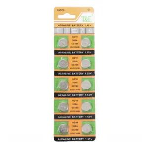 10알 AG10 389A CX189 LR1130  버튼 코인 알카라인 전지 배터리 시계 1.55V