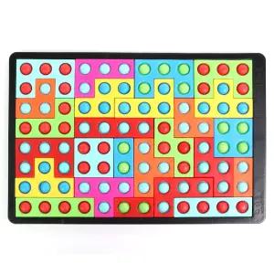 [고전문구] 빅사이즈 블록퍼즐 푸쉬팝 / 팝잇 촉감놀이 뽁뽁이