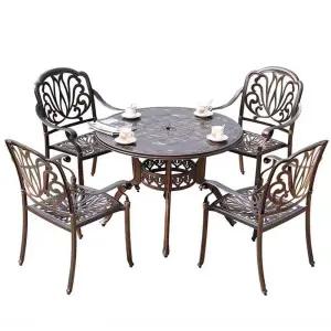 철제 야외 테이블 의자 세트 정원 마당 베란다 원형 실외 주물