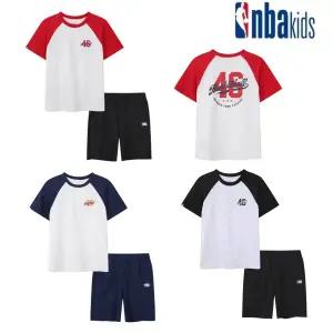 [롯데백화점]엔비에이 NBA 컬러블럭 라글란 세트 K262ST100P-GR