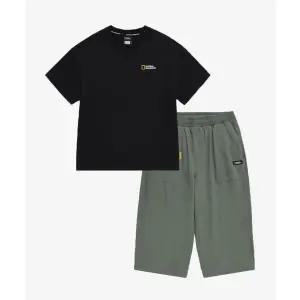 내셔널지오그래픽 NATIONAL GEOGRAPHIC KIDS K242UPB920 7부 상하세트 CARBONBLACK 5004840362 438179
