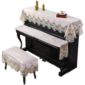 피아노 커버 벨벳 키보드 레이스 하프 오르간 타올 보호 의 덮개 전자 자수 방진
