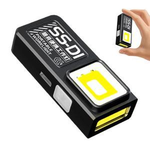 미니 LED 작업등 휴대용 손전등 USB 충전식 포켓 토치 COB 자석 베이스 포함 캠핑 수리 아웃도어 램프