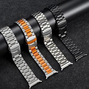 럭셔리 메탈 갭 없는 스트랩, 삼성 갤럭시 울트라 47mm 퀵 핏 접이식 버클, 7 스테인리스 스틸 시계줄