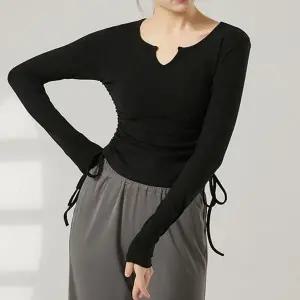 여성 요가복 성인 상의 홈트 여성 필라테스복 부드러운 라운지 베이직 댄스복 신축성 루즈핏 스포츠 데일리