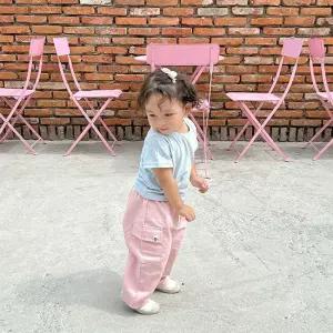 귀여운 쪼꼬미의 즐거운 여름날 - 아기 레터링 티셔츠