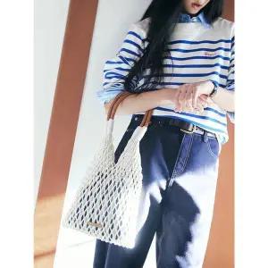 [빈폴ACC](대전신세계)빈폴 BE64D3M040 썸머위브 네트백 + 체크 이너백