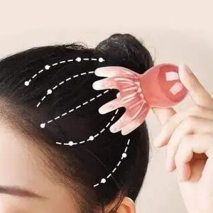 잔솔 문어 마사지기 지압 마사지 두피 목 림프 괄사빗