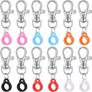 Matwsec 12PCS 접이식 펜 홀더 랜야드 클립용 간호사 배지 릴 액세서리용 랍스터 걸쇠 포함