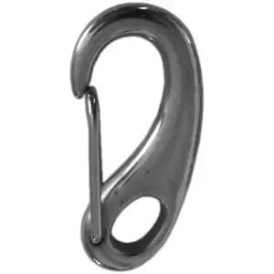 2팩 헤비 듀티 스테인리스 스틸 스프링 스냅 로프 후크 플래그 클립 카라비너 2인치 마린 등급 316 타입