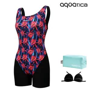 아쿠아티카 여성 2부 실내수영복 AQA2804 파우치3종세트