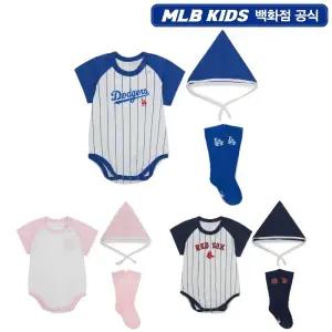 [롯데백화점]엠엘비키즈(아동) [MLB키즈] 베이비 반팔 바디수트 패키지 7ABVB016N