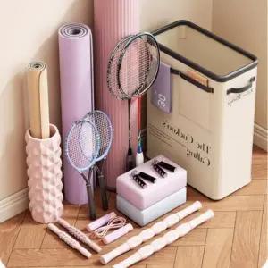 홈트 매트 수납함 리빙 박스 다용도 운동 장비 정리 보관함