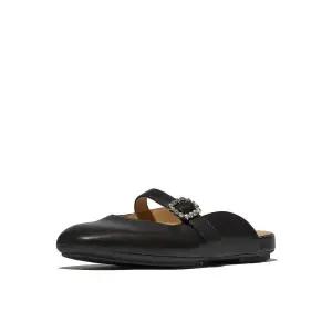 FITFLOP 송혜교 착용 델리카토 여성 크리스탈 버클 메리제인 뮬 - 블랙 FT59K2C025 327269