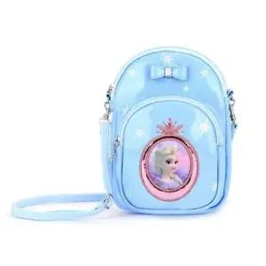 (색상 블루)겨울왕국2 미니 크로스백 티아라 데일리 핸드폰 가방