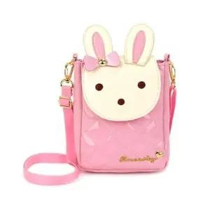 (색상 연핑크)로라앨리 미니 크로스백 어린이 데일리 핸드폰 가방