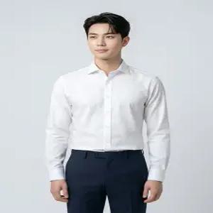 [오스틴리드]화이트 T C 드레스 셔츠-A0FA2310058B