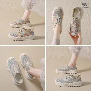 [비니브] 스팽글밴드 통풍 운동화