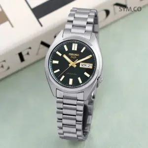 [세이코]5 SRPL57K1 오토매틱 데이데이트 100미터방수 그린 다이얼 남자 메탈 시계 d7