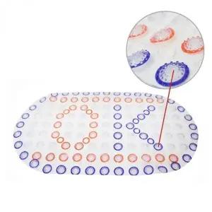 욕실 발매트 대형 미끄럼방지 지압 마사지 투명 매트