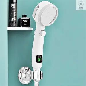 연수기능 온도계샤워기 온도표시샤워기 필터 가정용 헤드 절수샤워 수압강화 욕실용품
