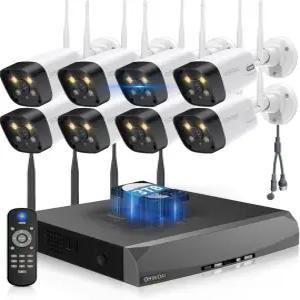 듀얼 안테나 및 130 광각 렌즈 무선 카메라 시스템 실외 가정용 비디오 감시 WiFi